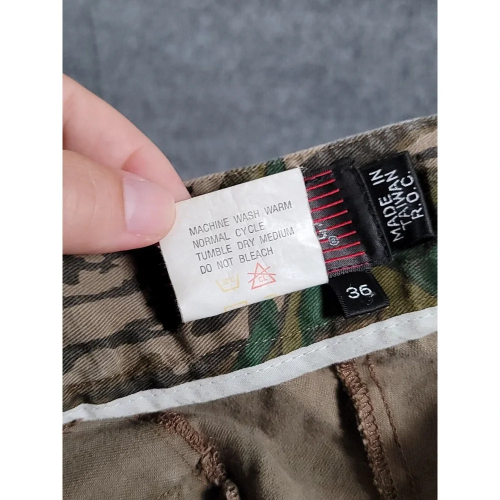 VTG Browning Mossy Oak Pants Greenleaf Camo Size 36 (Fits 34) USA Made Hunting